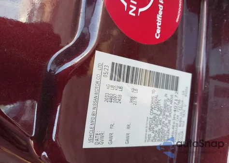 2023 Nissan Altima Sl z USA, uszkodzony, nr VIN 1N4BL4EW3PN407172